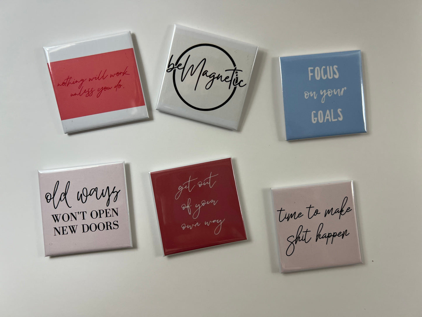 Custom Square Magnets (set of 6)