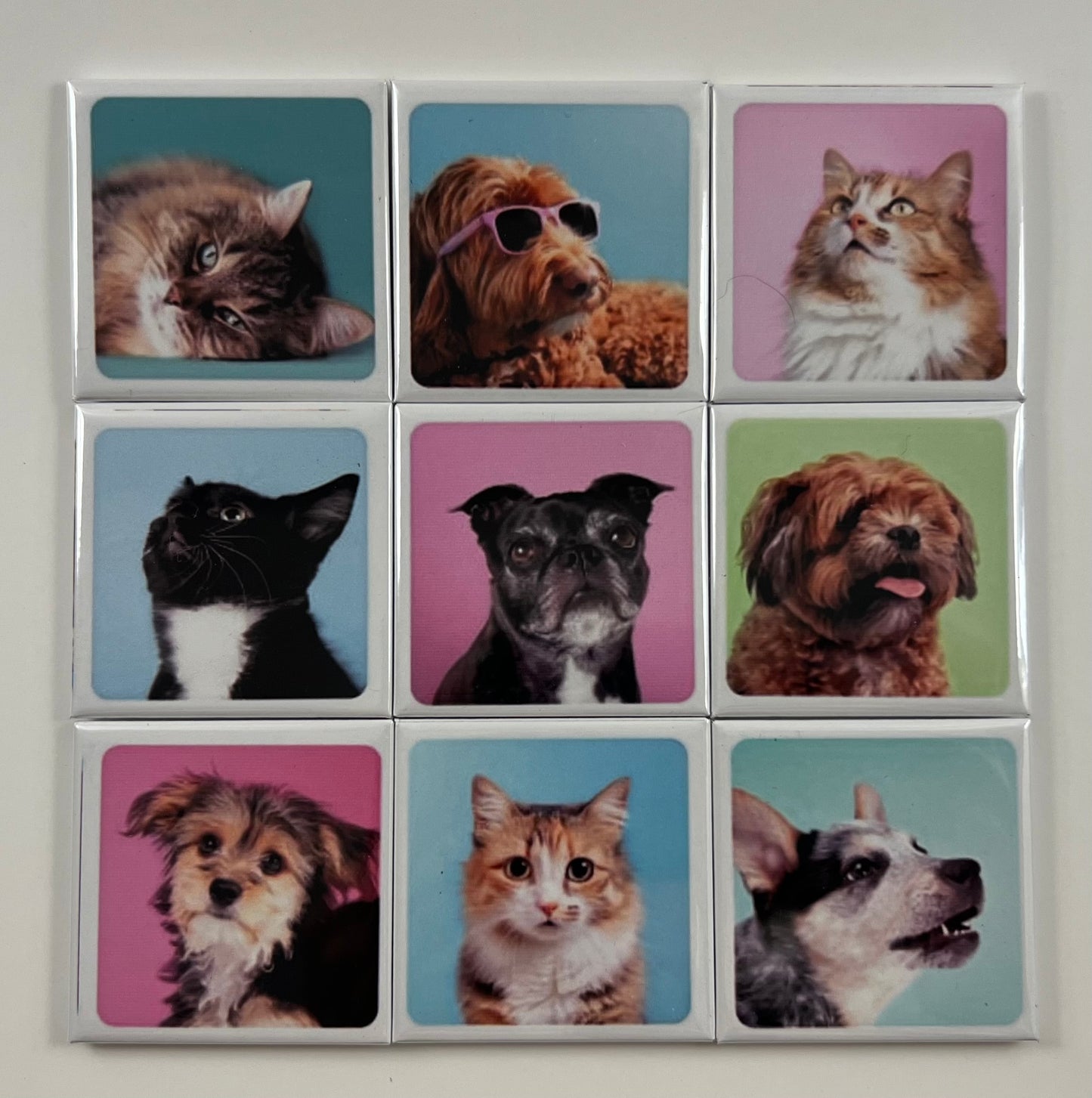 Custom Square magnets (set of 9)