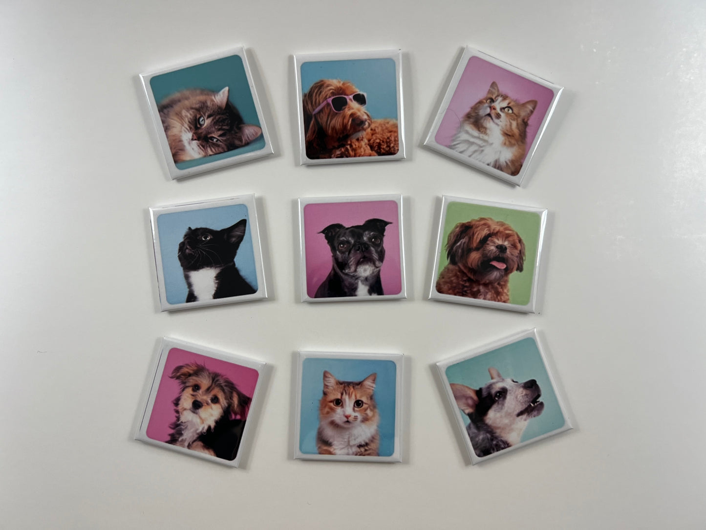 Custom Square magnets (set of 9)