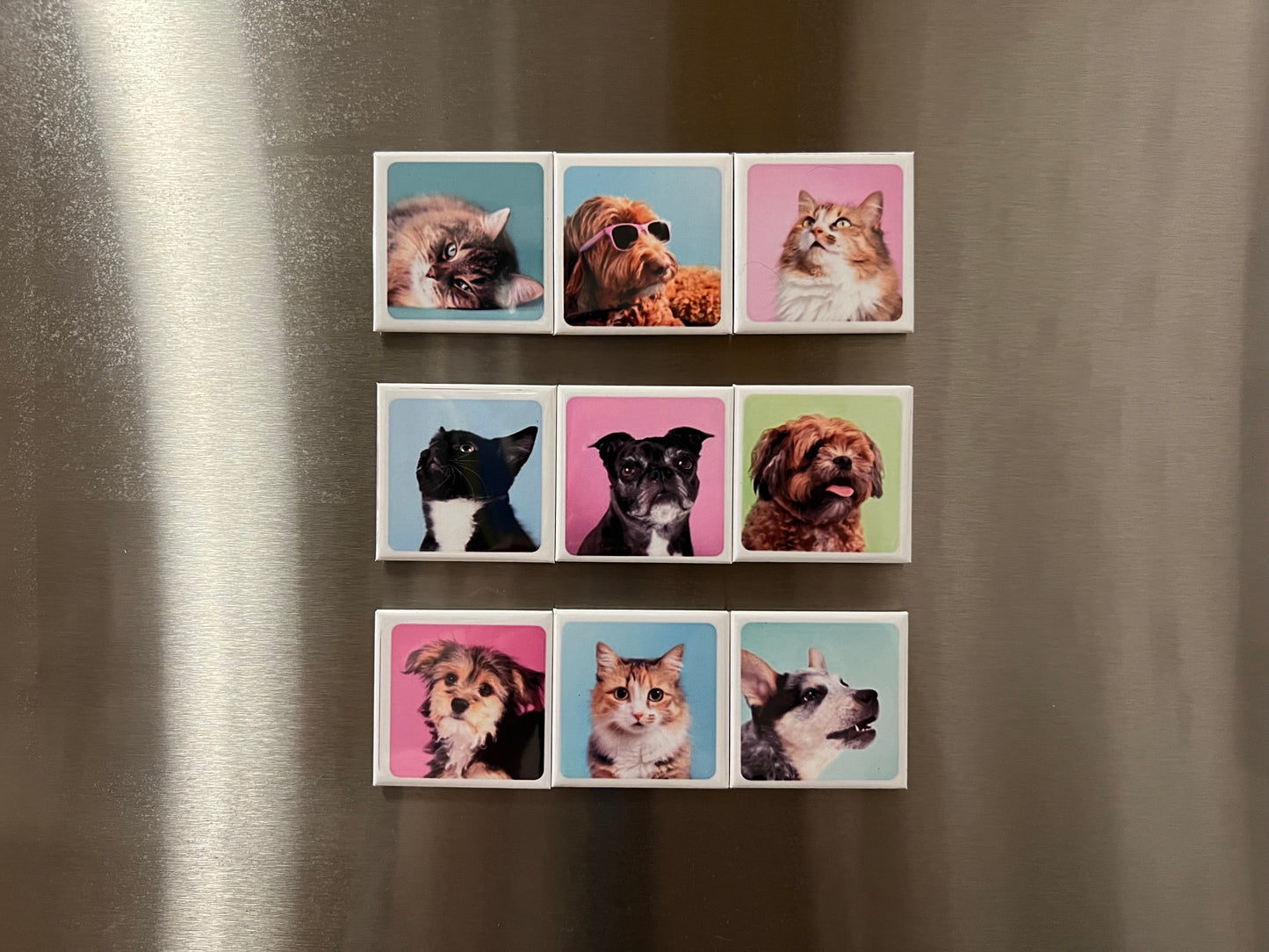 Custom Square magnets (set of 9)