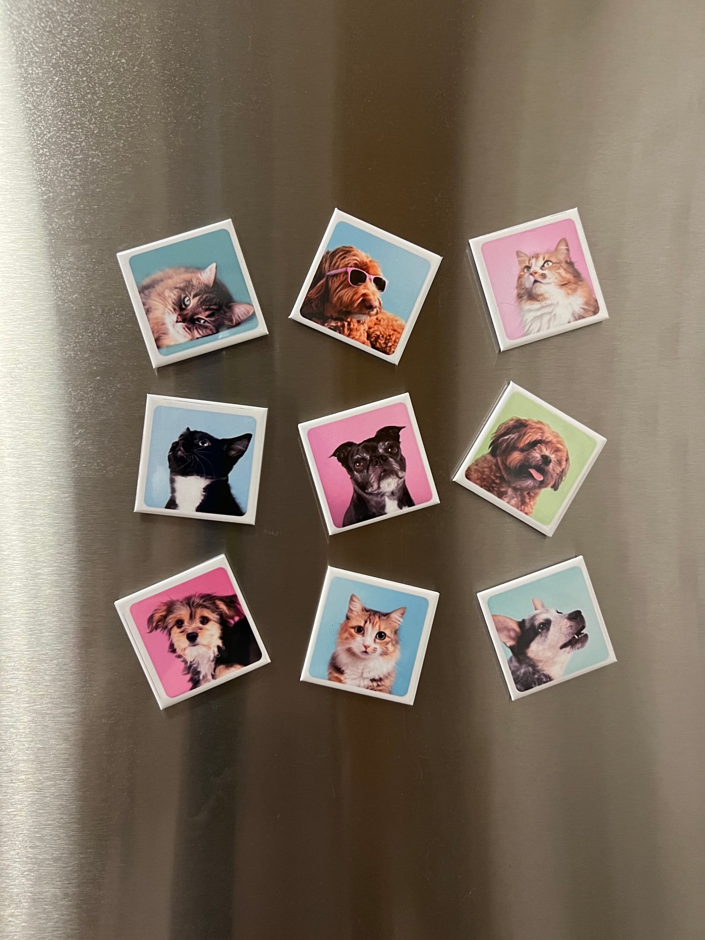 Custom Square magnets (set of 9)