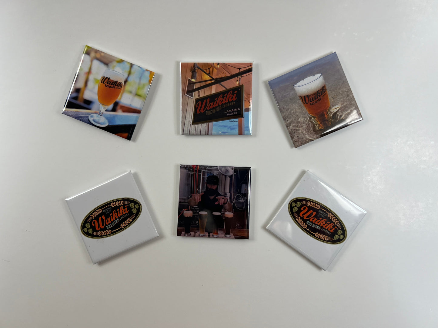 Custom Square Magnets (set of 6)